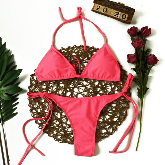Fluo Bikini Lace Up